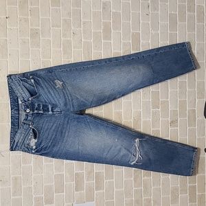 & Denim Women's Blue Jeans Boyfriends  Low Waist ( Sz 26)